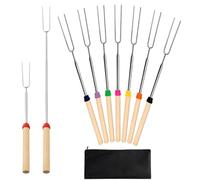 Sturdy Kebab Skewer, 8 Pieces U, Shape Telescoping BBQ, Sticks Versatile | Sturdy Backyard Grilling, Skewers Compact for, Restaurant Home Camping, Picnic Catering Party, Gathering Ergonomic