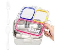 Sturdy Structure: This stainless steel lunch box is built with 304 stainl
