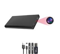 STWTVT 1080p Mini Camara Espia,Cámara espía Oculta Oculta, Cargadores portátiles10.000 mah, 55 Horas, Soporte para detección de Movimiento y grabación Circular sin WiFi.