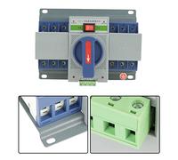 Stylebest 1pc 400V 63A 3P Interruptor de Transferencia Automática con Cubierta Protectora Fuente de Doble Potencia Confiable para Edificios de Oficinas