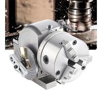 Stylebest Cabezal Divisorio BS-0, Contrapunto de Mandril de 3 Mordazas de para Fresadora CNC, Tamaño de 5", Indexación Rápida, Diseño Duradero