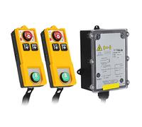 Stylebest Controlador de Grúa de Elevación Inalámbrico con Control Remoto Industrial con Nivel de Protección IP68 para Grúas Puente Material ABS 2 Unidades (CA 220 V)