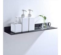 Stylebest Estante de Baño de Aluminio Black Space, Elegante Estante Multifuncional con Acabado Mate para Uso Doméstico, 12,4 "x 30 Cm (50cm)