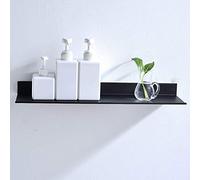 Stylebest Estante de Baño de Aluminio Black Space, Elegante Estante Multifuncional con Acabado Mate para Uso Doméstico, 12,4 "x 30 Cm (40cm)