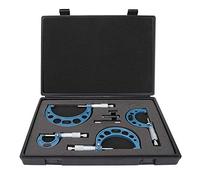 Stylebest Herramienta de Medición de Alta Precisión Micrómetro de 4 Uds para Acero de Rodamiento de Diámetro Exterior de 0-100mm