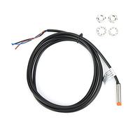 Stylebest Interruptor de Proximidad Impermeable 3 Cables PNP NO Sensor para Maquinaria Herramientas DC12-24V Material ABS 1 Paquete