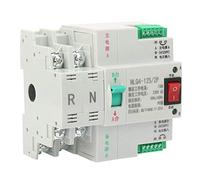 Stylebest Interruptor de Transferencia Automática de Doble Potencia AC 230V 63/80/100A para el Hogar y la Oficina, Material Ignífugo, Funcionamiento sin Ruido (80A)