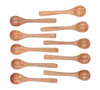 Stylebest Juego de Cucharas de Madera de 10 Mini Cucharas de Madera Ligeras para Cocina y Niños Hechas de de Balsa Duradera 5,1" (13 * 3cm)