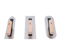 Stylebest Juego de Paletas de Yeso de Acero Inoxidable de 3 Piezas con de Madera para Acabado y Alisado de Paredes, Ideal para Profesionales y Entusiastas del Bricolaje
