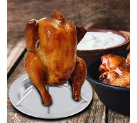 Stylebest Rejilla para Asador de Pollo de Acero Inoxidable, Soporte Duradero para Barbacoa para Asar en Horno, 19,5x19,5 Cm
