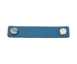 Stylebest Tiradores de Cajones de Cuero PU, Elegantes y Duraderos, Tiradores de Gabinetes Europeos para Decoración del Hogar, Aleación de Zinc y Cuero Artificial, 4,9 X 1,0 Pulgadas, 1 Pieza (Azul)