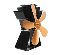 Stylebest Ventilador para Hogar Alimentado por Calor de 5 Aspas, Ventilador de Estufa de bajo Consumo para Estufas de Leña y Queroseno, Diseño Termoeléctrico (Oro)