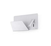 Suau Aplique Izq. Gris Plata Usb Led 3w 3000k
