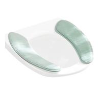 Suave almohadilla para asiento de inodoro | Alfombrilla térmica autoadhesiva lavable, separación de doble solapa, fundas de asiento de felpa, para niños, adultos, invierno, baño, cuarto de ducha