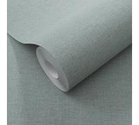 Suave Azulado Lino Serenity Vinilo Papel Pintado Erismann 1051018 Elegante Hogar