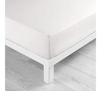 Douceur d'Intérieur – Sábana bajera Lina – 140 x 190 cm – Blanco – 100% algodón