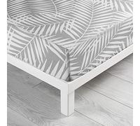 Suave Interior, Sábana Bajera (160 x 200 cm) Botania Gris, 100% Algodón