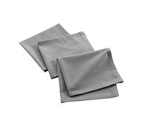 suavidad Interior, 3 servilletas de Mesa (40 X 40 Cm) Mistral Gris China, Algodón Reciclado
