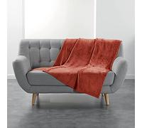 Suavidad Interior FLANOU Plaid, Terracota, 125 x 150 cm