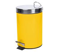 Suavidad interior METALIA - Papelera con pedal, miel, 3 L