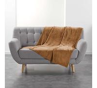 suavidad interior, Plaid (125 x 150 cm) Flanou Camel, Franela