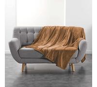 suavidad interior, Plaid (180 x 220 cm) Flanou Camel, Franela