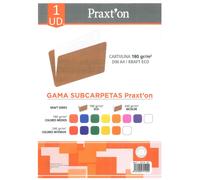 Subcarpeta PRAXTON Kraft Eco, Din-A4 Marrón