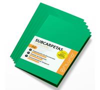 Subcarpetas Cartulina A4, Carpetas Archivadoras de Papel, Carpeta Clasificadora para Documentos, Pack de Varias Subcarpetas Oficina de Colores para Archivar y Ordenar Papeles - Ofituria Turquesa