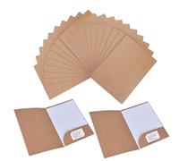 Subcarpetas Cartulina A4 Marrón Carpetas de Carton A4 Subcarpetas Folio Carton con Solapa Sarpetas Papel Kraft 350gsm Carpeta Archivos para Escuela Hogar Oficina