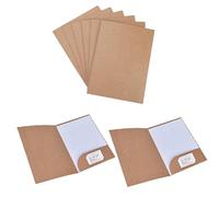 Subcarpetas Cartulina A4 Marrón Carpetas de Carton A4 Subcarpetas Folio Carton con Solapa Sarpetas Papel Kraft 350gsm Carpeta Archivos para Escuela Hogar Oficina