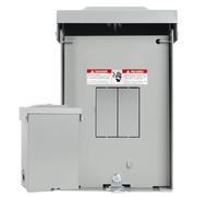 Subpanel de 60 amperios, caja de disyuntor de 3 cables de 2 espacios, compatible con interruptores Siemens Q Series, carcasa impermeable resistente al óxido, uso en interiores y exteriores