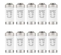 SUCANY Insertos de fusibles de cerámica Neozed D02 63A gL/gG 400VAC E18 D0 tipo fusibles para cable y protección de línea (10 unidades)