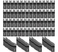 SucceBuy 100 Uds hojas de sierra oscilantes Kit de hojas multiherramienta de liberación rápida hojas de herramientas HCS cortador de corte para clavos de Metal, plástico y madera 100pcs