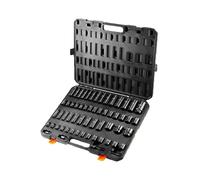 VEVOR Juego de Vasos de Impacto 1/2" 3/8" Juego de Vasos de Impacto Métricos 59 piezas 6-32 mm Acero de Aleación CR-Mo 6 Puntos Marcas de Tamaño Fáciles de Leer para Reparación de Automóviles