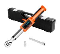 SucceBuy Llave dinamométrica digital 3/8" 0-135 Nm 72 dientes ±2% zumbador y LED para coches
