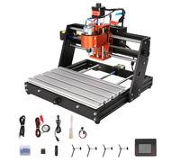 SucceBuy-máquina enrutadora CNC de 3 ejes, Control GRBL, grabado en madera, tallado, fresadora, Kit para madera, acrílico, MDF, PVC, espuma plástica 40 x 40 cm 300 W