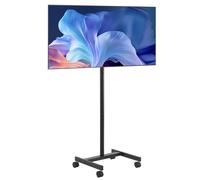 SucceBuy Soporte para TV con ruedas, carrito para TV móvil, traje para TV de varios tamaños, soporte para TV portátil con ruedas para sala de estar, dormitorio y oficina Four Bracket