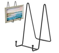 Sucritude Soportes Para Platos Decorativos | Soporte De Marco Decorativo Metálico - Soporte De Hierro Para Cuadros Platos Discos Y Libros | Para Postales Señales Álbumes Pinturas Y Manualidades