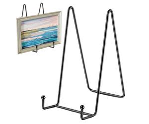 Sucritude Soportes Para Platos Decorativos | Soporte De Marco Decorativo Metálico - Soporte De Hierro Para Cuadros Platos Discos Y Libros | Para Postales Señales Álbumes Pinturas Y Manualidades