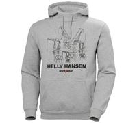 Sudadera con capucha gráfica para hombre Helly Hansen Manchester, suéter de a...