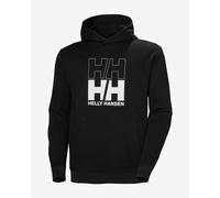 Sudadera con capucha Helly Hansen Core Graphic Sweat negro blanco - L
