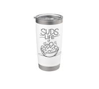 Suds Life At Heart - Camisa divertida para hacer jabón en Vaso térmico de acero inoxidable de doble pared