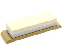 Suehiro Piedra de afilar japonesa de doble cara, grano #1000 y #3000 con base de goma compacta
