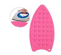 Suela para plancha, Suela protectora para plancha,Esterilla de silicona para plancha,Base de silicona para planchar (Rose Red)