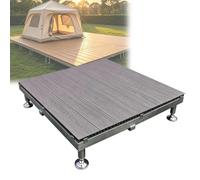 Suelo Terrazas Baldosas Exterior De Madera Composite con Patas Niveladoras | Suelo Elevado Encastrable, Base De Compuesto con Efecto Madera Y Patas Ajustables for Exterior(Grey,84cm/33in)