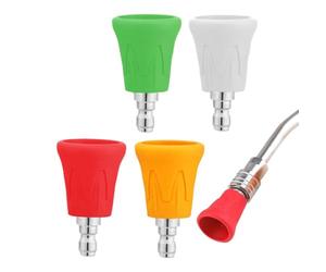 Sugerencias de de presión múltiples grados spray boquilla Kit de enjuague | 4PCS Consejos de lavado a presión para rociadores de diámetro de 1/4 pulgadas o arandelas