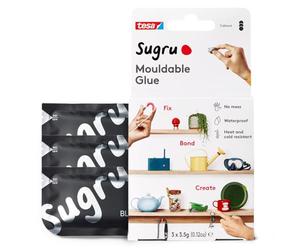 Sugru mouldable glue de tesa, adhesivo fuerte multiusos, envase de 3 (