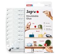 Sugru Mouldable Glue de tesa, adhesivo fuerte multiusos, envase de 8 (8 x 3,5 g) en Blanco