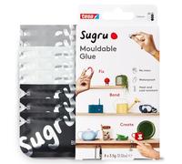 tesa Sugru Adhesivo moldeable multiusos envase 8 x 3,5 g Negro Blanco Gris