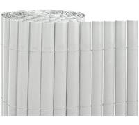 Suinga Cañizo PVC | Cañizo Ocultación PVC Simple Cara | Valla Privacidad Pantalla | Valla Decoración Exterior UV (Blanco, 2x5 m)